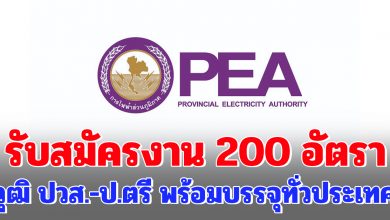 Photo of การไฟฟ้าส่วนภูมิภาค รับสมัครกว่า 200 อัตรา เปิดรับเดือน กรกฎาคม 2563